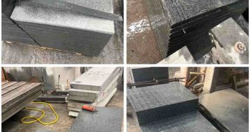 吕梁 芝麻黑地铺石材