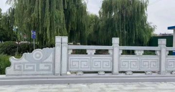 吕梁 芝麻灰桥栏杆、河道栏杆安装效果