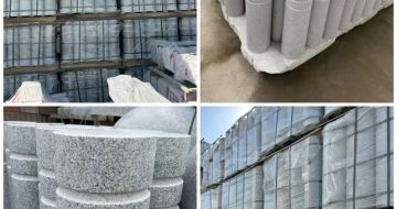 吕梁 芝麻白花岗岩挡车柱、隔离柱多少钱