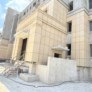 吕梁 黄金麻干挂，工地实拍