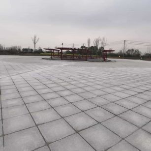 吕梁 芝麻白火烧面-公园广场地铺效果