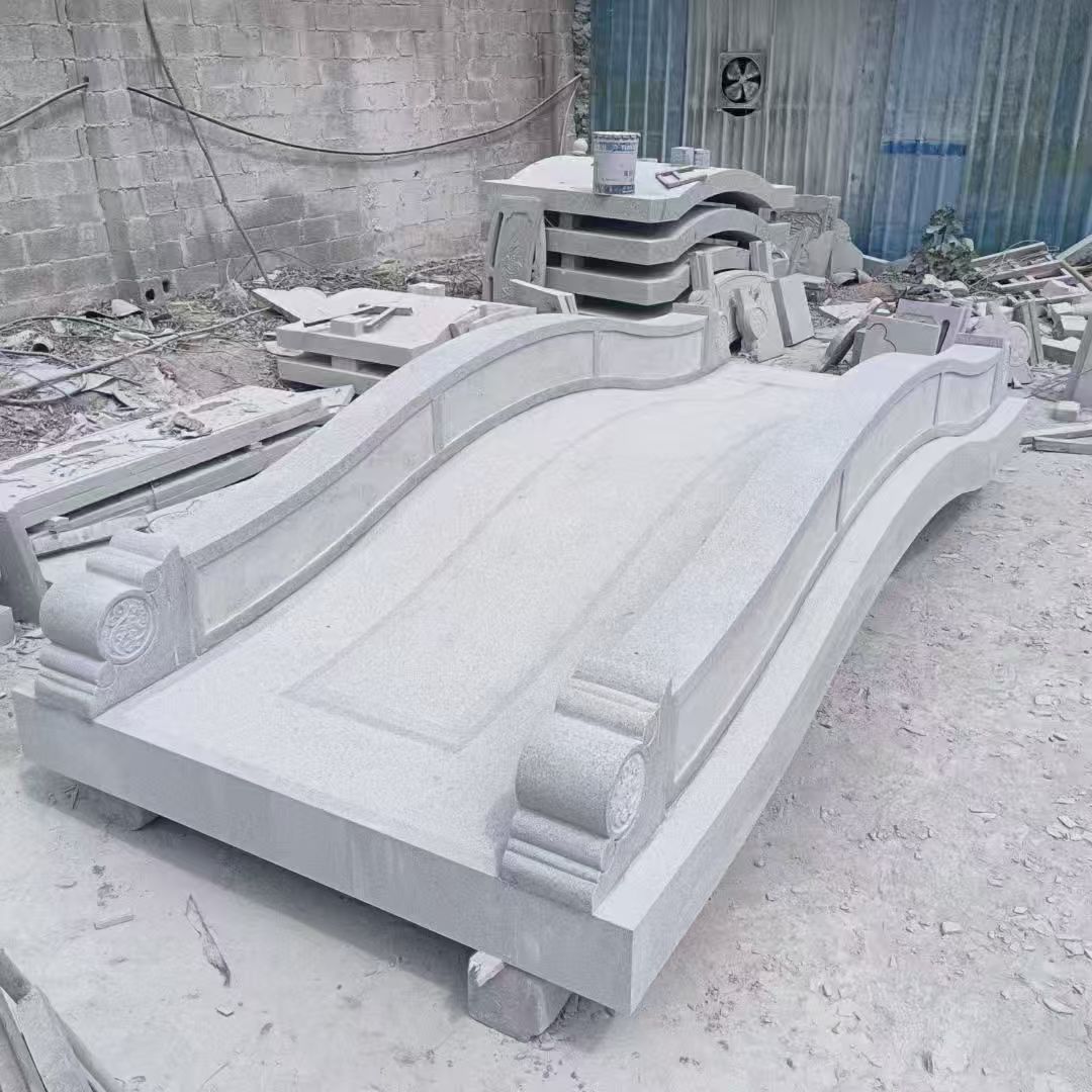 吕梁 芝麻灰花岗岩园林景观 小石桥