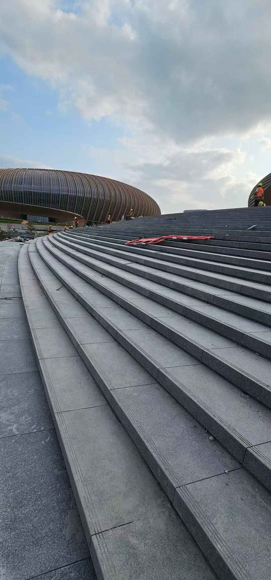 吕梁 弧形整石台阶铺装效果图