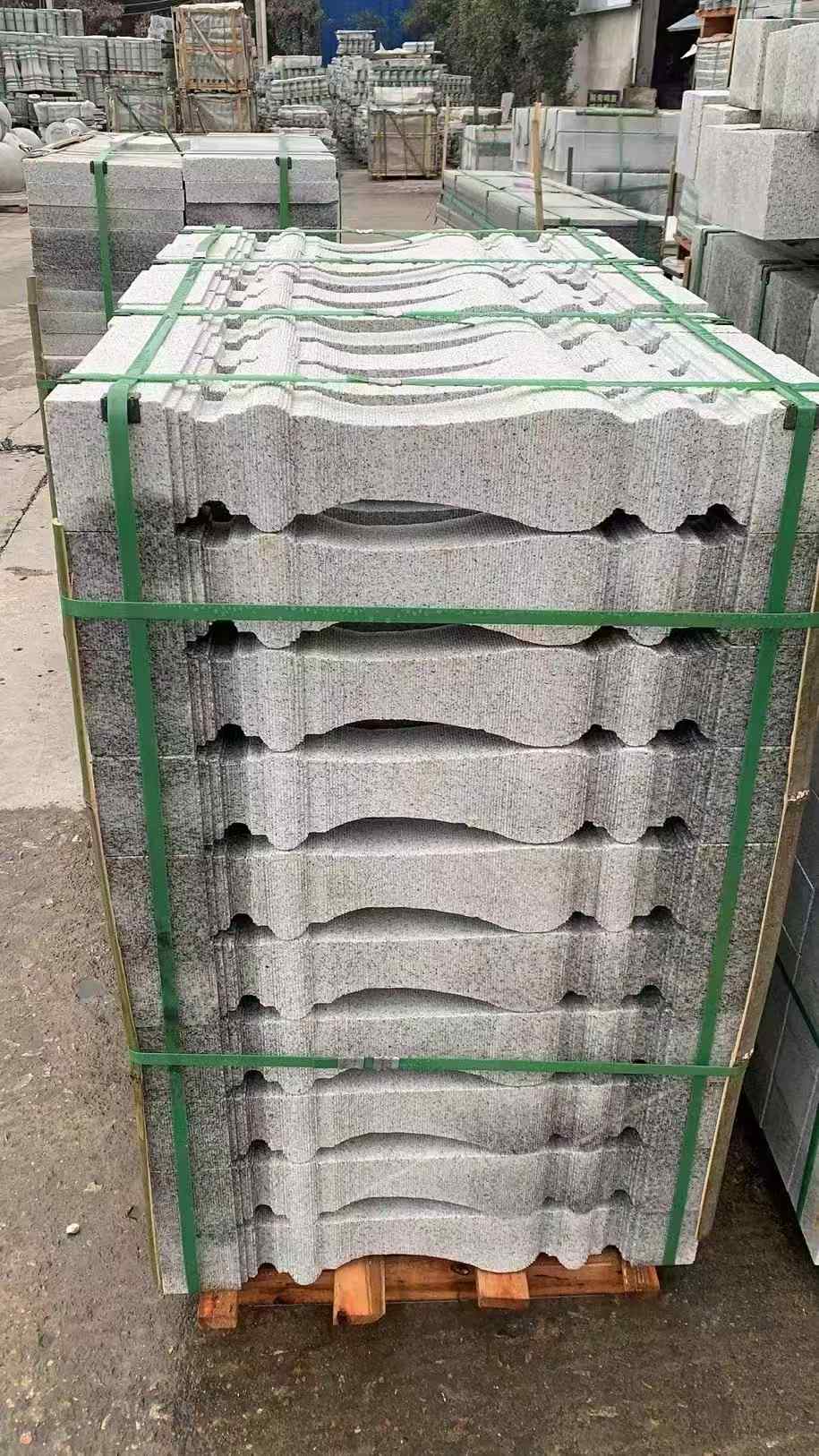 吕梁 芝麻白方形拉丝面，栏杆花瓶柱