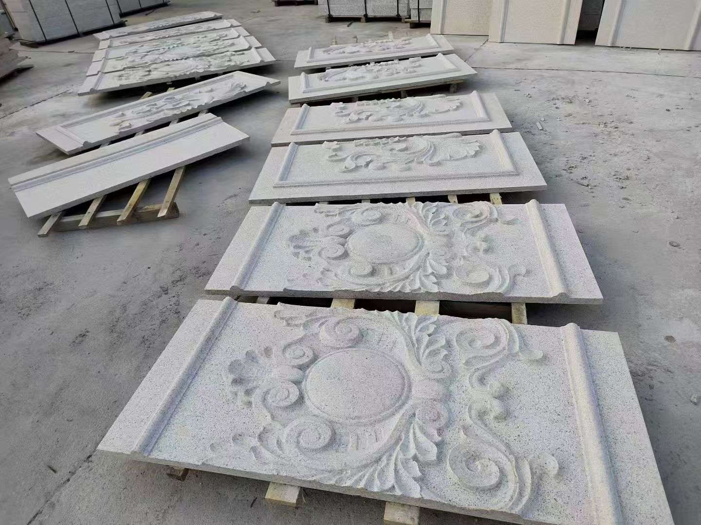 吕梁 芝麻白干挂雕花板