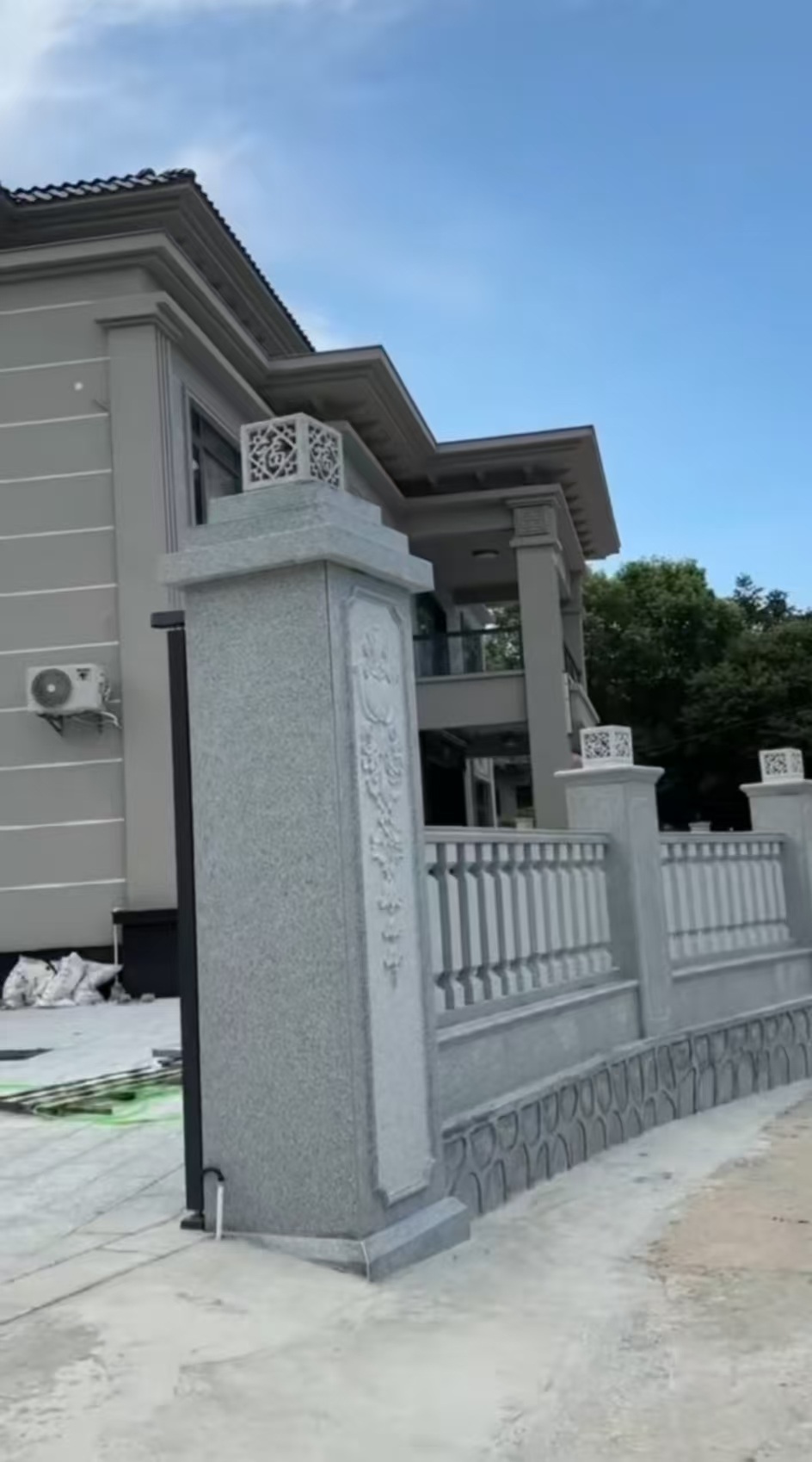 吕梁 芝麻白别墅围墙栏杆，私人订制