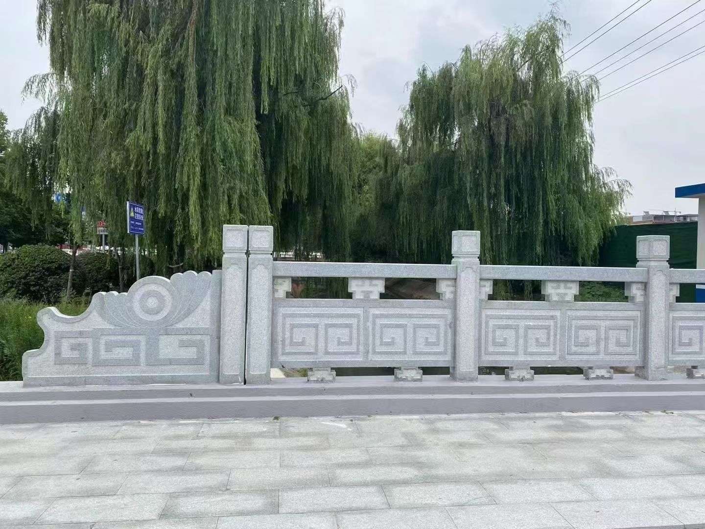 吕梁 芝麻灰桥栏杆、河道栏杆安装效果