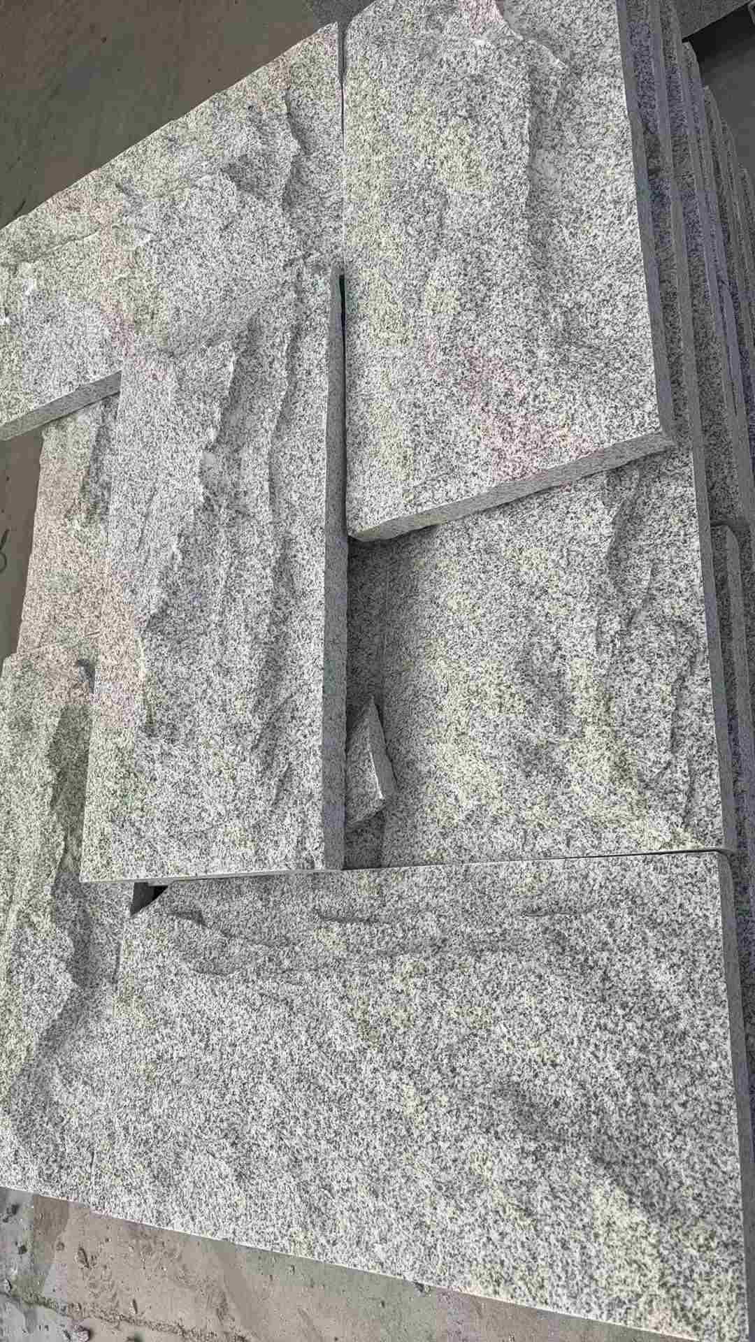 吕梁 芝麻白自然面花岗岩成品板